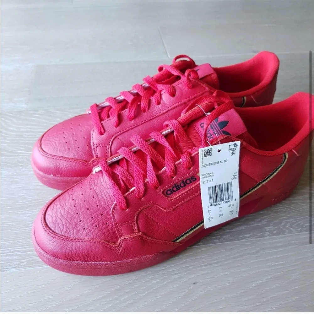 Adidas Continental 80 sneakers red 12.5 men NEW